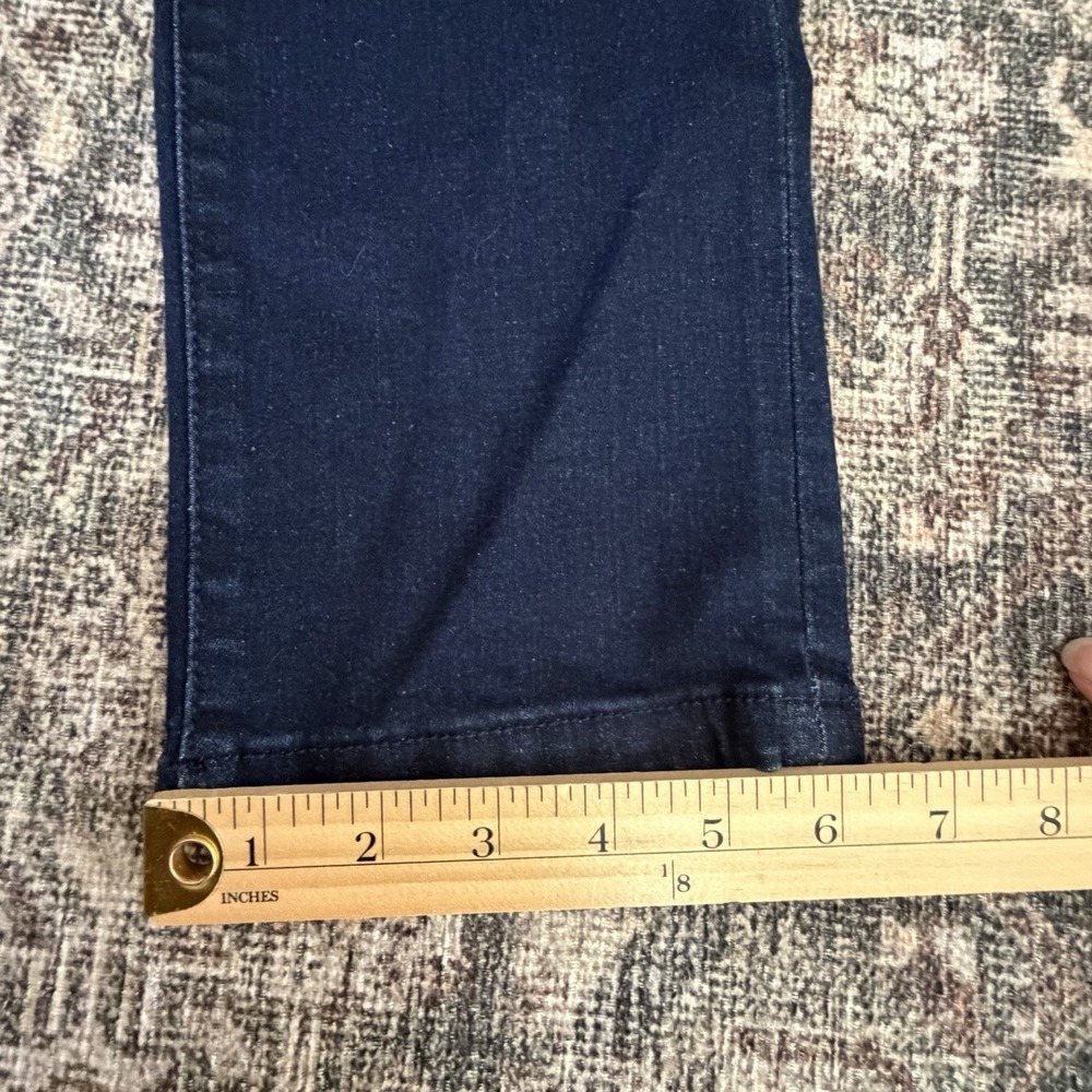 Lularoe High Rise Slim Straight Jean 28 Magic Waist Dark Wash Stretch Cigarette - Picture 10 of 12